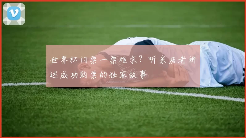 世界杯门票一票难求?听亲历者讲述成功购票的独家故事