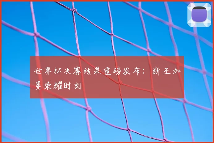 世界杯决赛结果重磅发布:新王加冕荣耀时刻