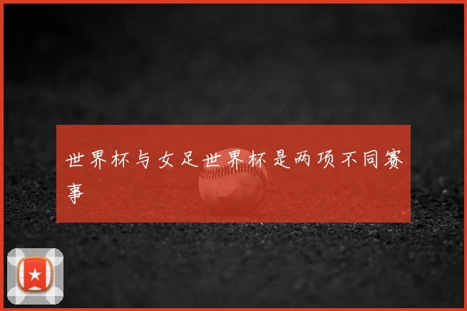世界杯与女足世界杯是两项不同赛事