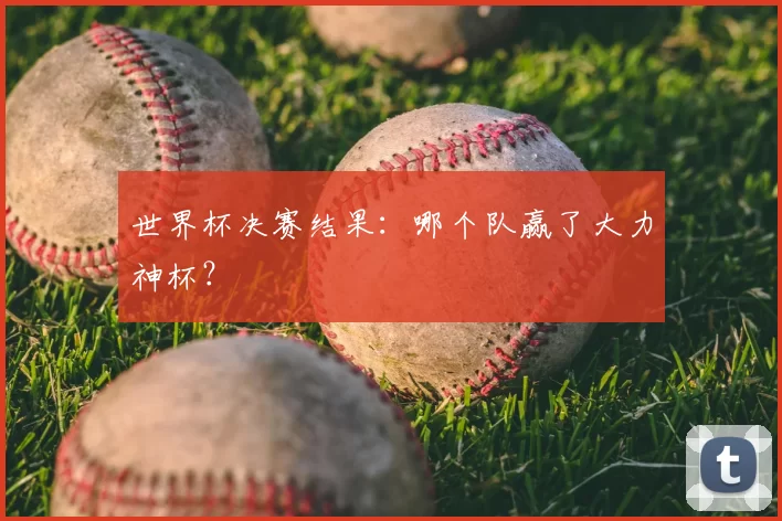 世界杯决赛结果:哪个队赢了大力神杯?